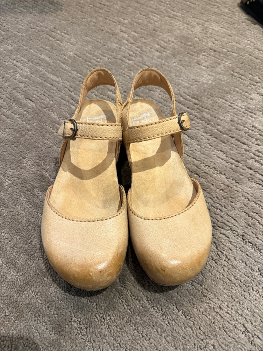 Dansko Tiffani Wedge Mary Jane Strap Shoes size 37 - Picture 3 of 9